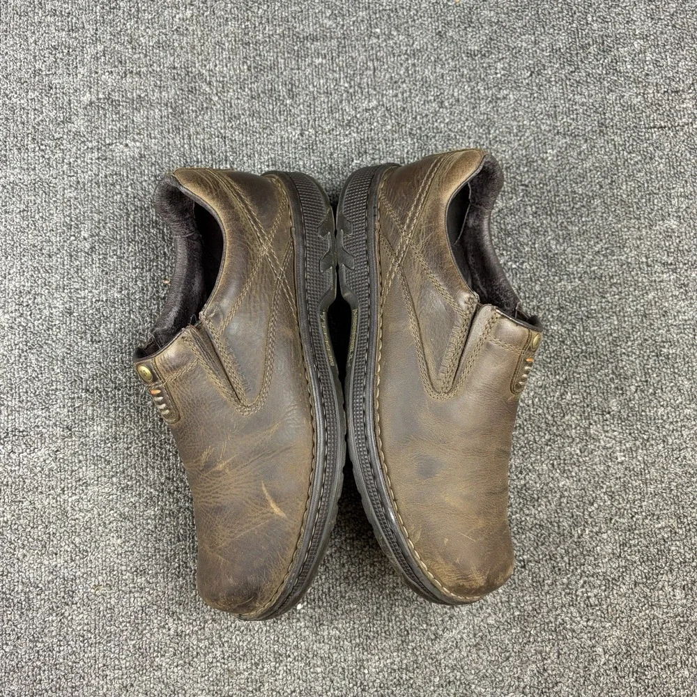 Merrell World Legend Dark Earth Slip On Shoes Mens 10 Brown Nubuck Leather